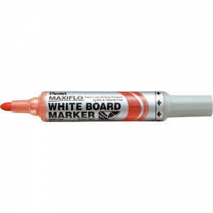 Pentel MWL5 Maxiflo Whiteboard Marker Bullet 2.1mm Pump It Red