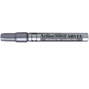 Artline 900XF Metallic Permanent Marker Medium Bullet 2.3mm Silver