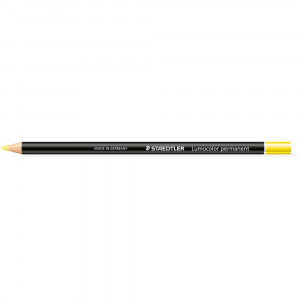 Staedtler 108 Lumocolour Glasochrom Permanent Pencil Yellow