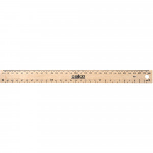 Celco Wooden Ruler 30cm Polished