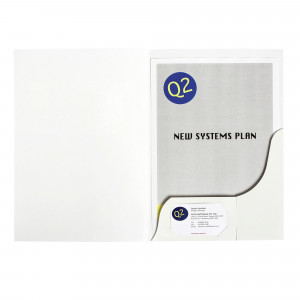 Marbig Professional Series Presentation Folders A4 Matte White Box Of 50