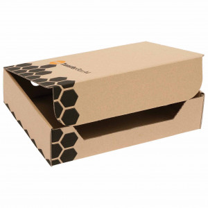 Marbig Enviro Transfer Boxes A4 85W x 240D x 325mmH Pack Of 5 Brown