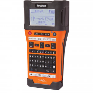 Brother P-touch PT-E550WVP Handheld Industrial Label Printer Orange