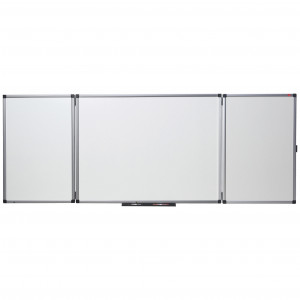 Nobo Folding Confidential Whiteboard Non Magnetic 1200 x 900mm Silver Frame