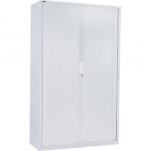 Rapidline Go Tambour Door Cupboard No Shelves Included 1200W x 473D x 1981mmH White