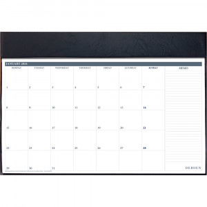 Debden Table Top Planner 420x594mm Month To View Black