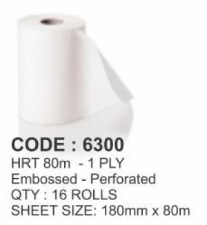 Rosche 6300 1 Ply Hand Roll Towel 80 metre