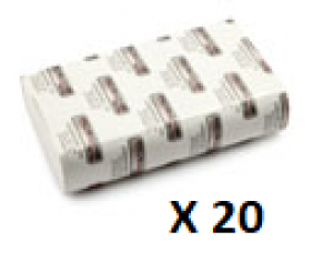 Rosche Multifold Ultraslim Hand Towel H4 2Ply 150 sheet 24x24 - Ctn 20