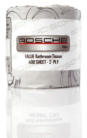 Rosche 2 Ply Toilet Tissue 400 Sheet Ind Wrapped - Carton of 48 Rolls