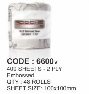 Rosche 2 Ply Toilet Tissue 400 Sheet Ind Wrapped-Value Range  Ctn48