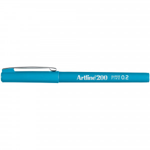 Artline 220 Fineliner Pen Super Fine 0.2mm Sky Blue Pack Of 12