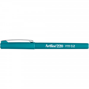Artline 220 Fineliner Pen 0.2mm Dark Green Pack Of 12