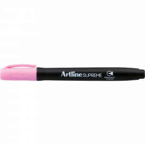Artline Supreme Permanent Markers Bullet 1mm Pastel Pink Pack Of 12