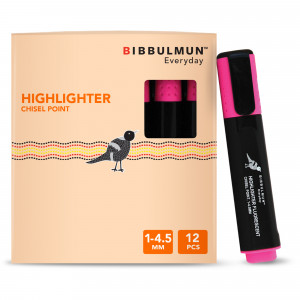 Bibbulmun Highlighter Chisel 1-4.5mm Pink