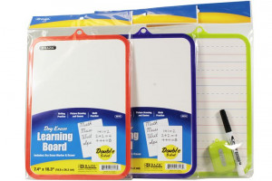 Bazic Double Sided 19x26cm Dry Erase Whiteboard With Marker and Eraser
