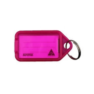 KEVRON KEY TAGS ID5 PINK Pack of 50 56 x 30mm Pack of 50