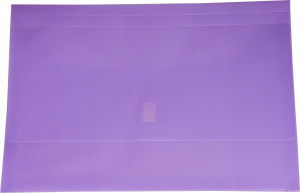 Osmer Plastic Document Wallets Foolscap Purple (Polypick)