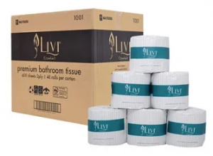 Livi Essentials Toilet Paper 2 Ply 400 Sheet Ctn 48