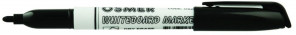 Osmer Fine Tip Dry Erase Compact Bullet Whiteboard Marker 1.3mm - Black
