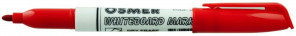 Osmer Fine Tip Dry Erase Compact Bullet Whiteboard Marker 1.3mm - Red