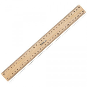 Wooden Ruler - Unpolished 30cm