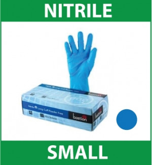 Gloves Handcare Blue Nitrile Small Lalan 240mm - Powder Free