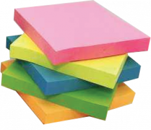 Neon Sticky Notes PKT 5 Assorted Colours  76x76