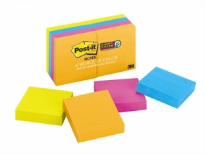Post-It Super Sticky Notes - Rio De Janiero  622-8SSAU 50 x 50mm Mini Notes Pk8