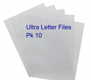 A4 Ultra Letter Files Pkt 10 - Clear