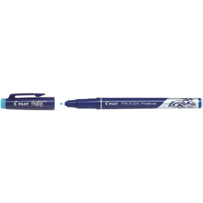 Pilot Frixion Fineliner Pen Erasable Super Fine 0.45mm Light Blue