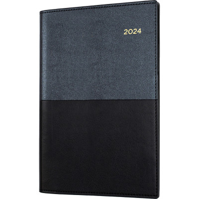 Collins Vanessa Diary A5 Month To View With Notes Black