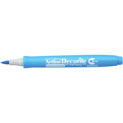 Artline Decorite Brush Markers Metallic Blue Box of 12