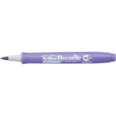 Artline Decorite Brush Markers Metallic Purple Box of 12