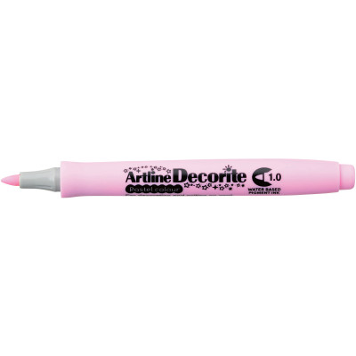 Artline Decorite Markers 1.0mm Bullet Pastel Pink Box Of 12