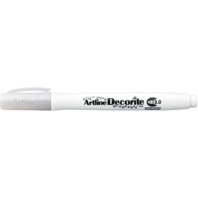 Artline Decorite Markers 3.0mm Chisel Standard White Box Of 12