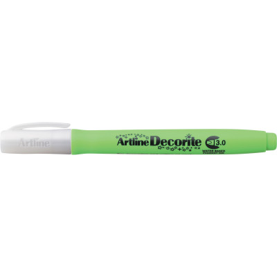 Artline Decorite Markers 3.0mm Chisel Standard Yellow Green Box Of 12