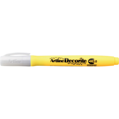 Artline Decorite Markers 3.0mm Chisel Standard Yellow Box Of 12