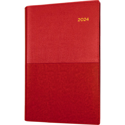 Collins Vanessa Diary A5 Month To View With Notes Red