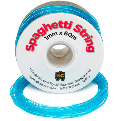 EC Spaghetti String 1mmx60m Glitter Sea Blue
