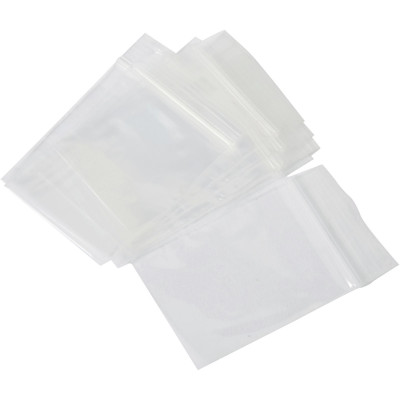 Cumberland Press Seal Plastic Bags 200 x 250mm 50 Micron With White Panels Pack of 100