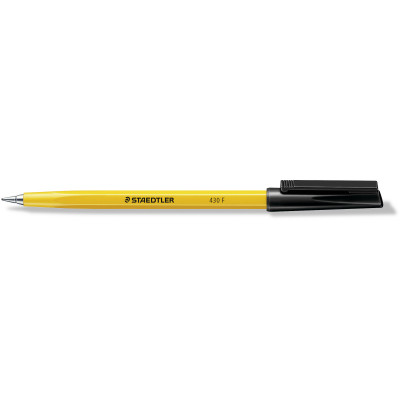 Staedtler 430 Stick Ballpoint Pen Fine 0.7mm Black
