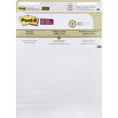 Post-It 559-RP Easel Pad Self Stick 635x762mm Recycled White 30 Sheet Pad