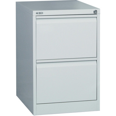 Rapidline GO Vertical Filing Cabinet 2 Drawer 460W x 620D x 705mmH Silver Grey