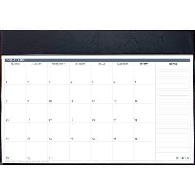 Debden Table Top Planner 420x594mm Month To View Black