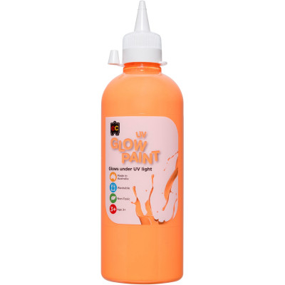 EC UV Glow Paint 500ml Orange