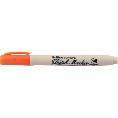 Artline Supreme Brush Marker Orange Box of 12