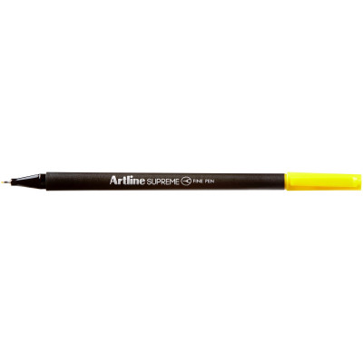Artline Supreme Fineliner Pen 0.4mm Yellow Pack Of 12