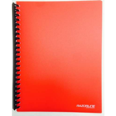 A4 Refillable Display Books Red - 20P